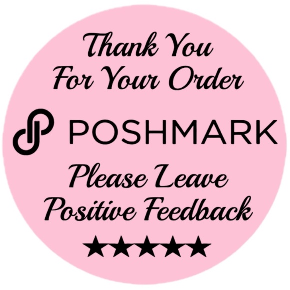 Thank You For Your Poshmark Purchase Labels Stickers 12 colors to choose from - Picture 13 of 14